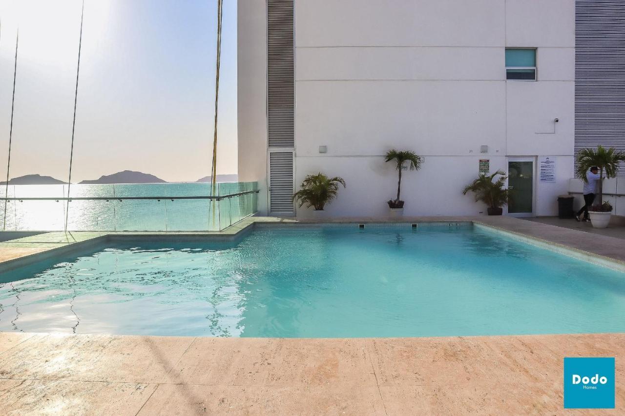 Departamento En Mazatlan Frente Al Mar Y Alberca Comun. Apartman Kültér fotó